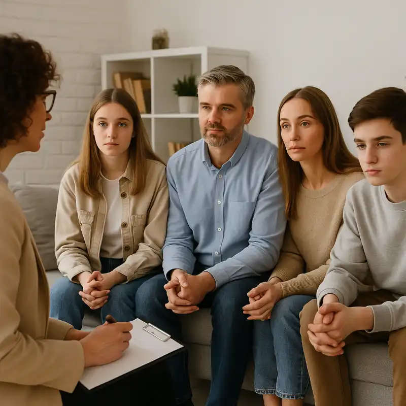 familia en terapia familiar