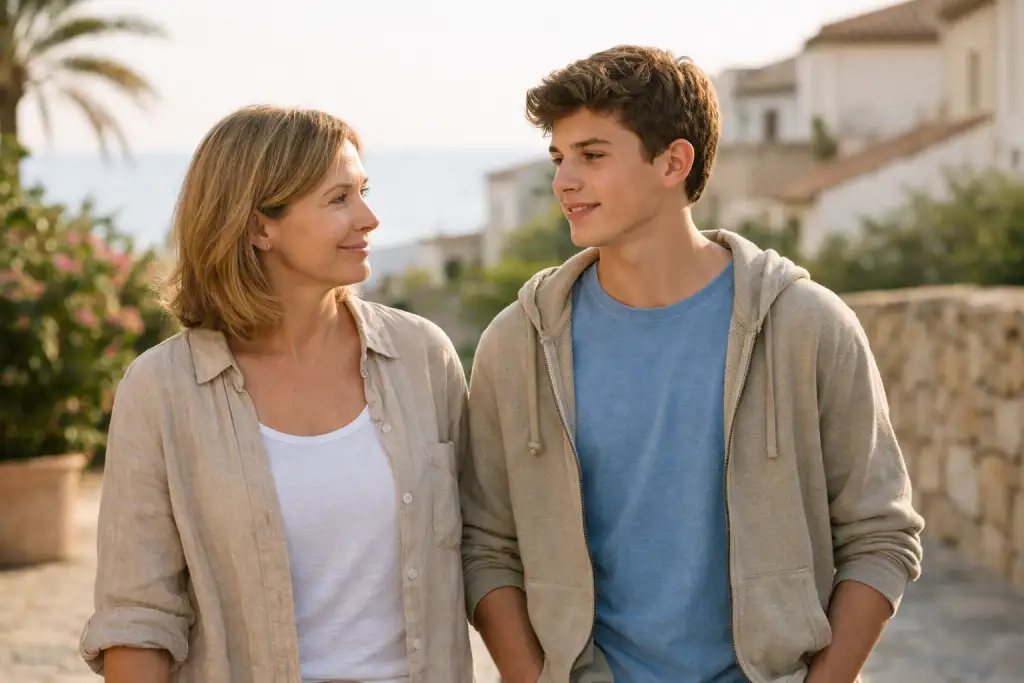 Reconexión emocional entre madre y hijo adolescente en un proceso de psicología familiar en Málaga